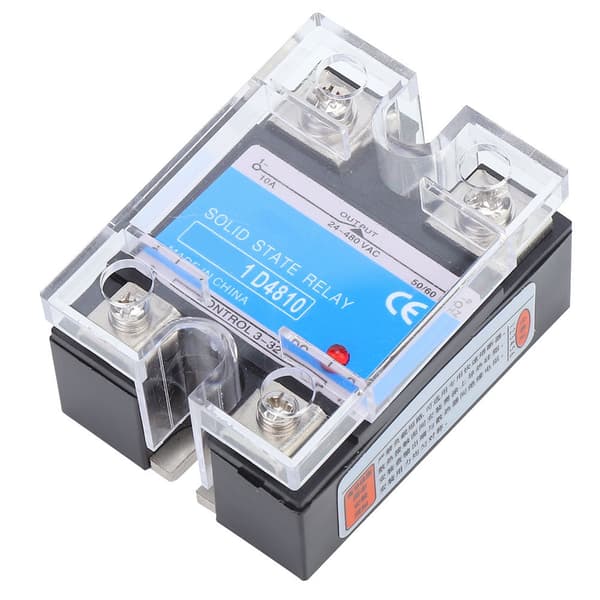 Solid State Relay 3-32VDC Input 24-480VAC Load DC AC SSR Elektrisk udstyr (BERM-1D 4810)