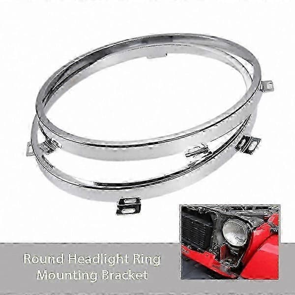 Strålkastarmonteringssats för Jeep Wrangler JK TJ 2007-2017, 2 delar Silver