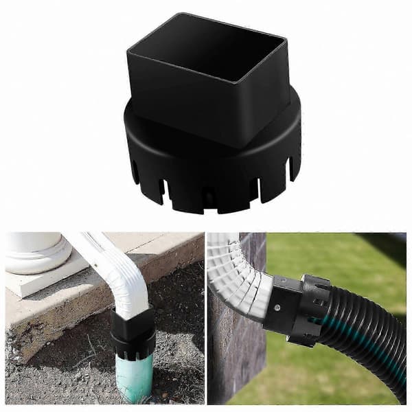 2\" x 3\" nedløbsrørsadapter, 3' x 4' nedløbsrørskobling til have Green 2*3inch