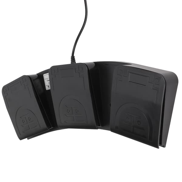 USB Fodpedal Triple Taster MIDI Controller Mekanisk Kontakt Programmerbart Computertastatur til Spil