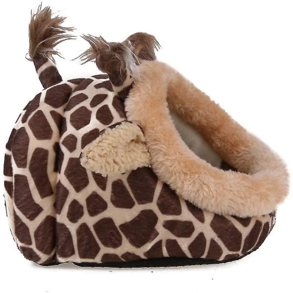 Pet Bed With Removable Interior Made Of Soft Plush For Hamsters, Hedgehogs, Roosters