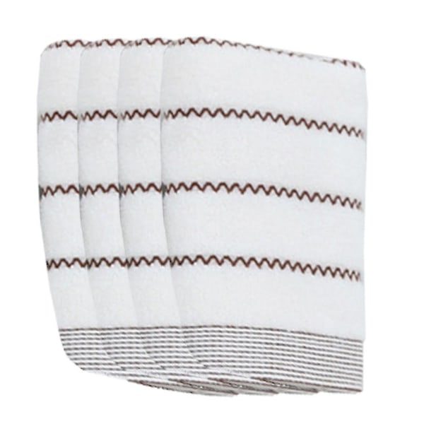 Handduk i ren bomull | Grön & Vit | Set med 4 ultramjuka och mycket absorberande handdukar för badrum blue