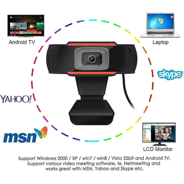 1080p autofokus spilwebcam, hurtigt pc-webkamera med støjreduktionsmikro