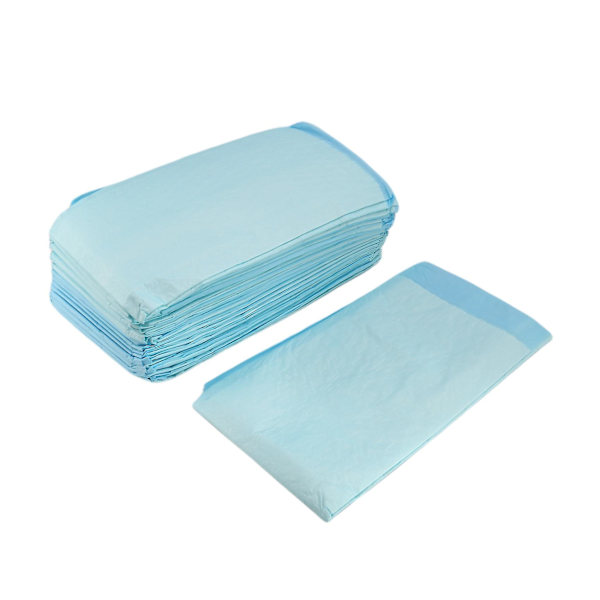 20 st 80 X 150 cm Ultra Heavy Absorberende Vuxen Säng Engangsunderlägg under Dynor blue  white