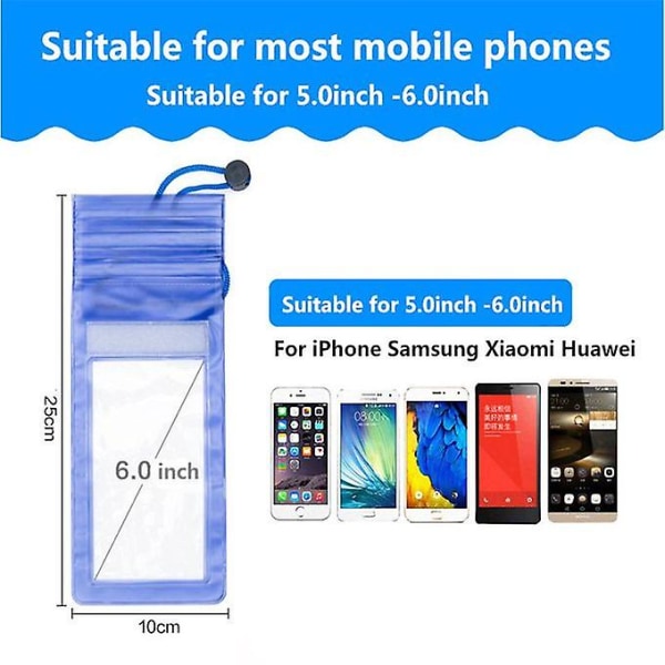 Universal Water Resistant Fund for Iphone X Xs Max 8 7 Samsung S10 ja Xiaomi #black