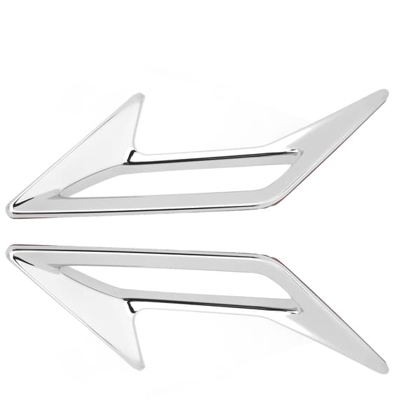 2 stk. Motorcykel Forreste Luftventil Trim ABS Krom Glansfuld Udskiftning til Gold Wing GL 1800