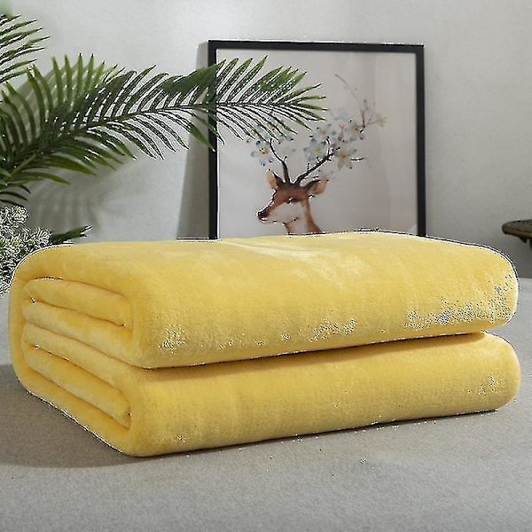 Täckefilt Mikrofiberflanell Mjuka filtar för bäddsoffor till soffa Ultravarma för alla årstider Gratis frakt Xinda Camel 100*150cm