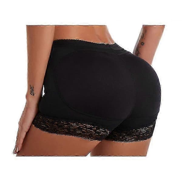 Polstrede rumpeforsterker truser hofteforsterker shapewear kroppsformer magekontroll truser undertøy - JA BLACK M
