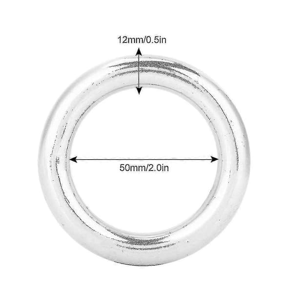 304 Rustfritt Stål Båt Marine Sveiset Ring O Rund Ring Polert Sirkel inner diameter 50mm Wire diameter 12mm