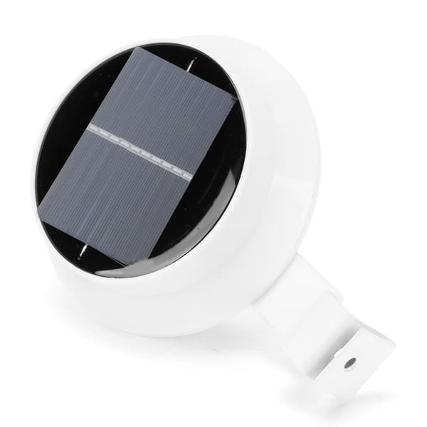 Vanntett utendørs solcellelampe for gjerde, 13 LED, hagebelysning, hvit