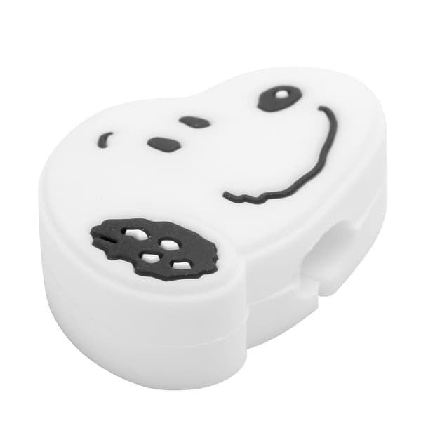 PVC Mobiltelefon Datakabel Skydd Trådskydd USB-kabel Bites Saver Protector Vit