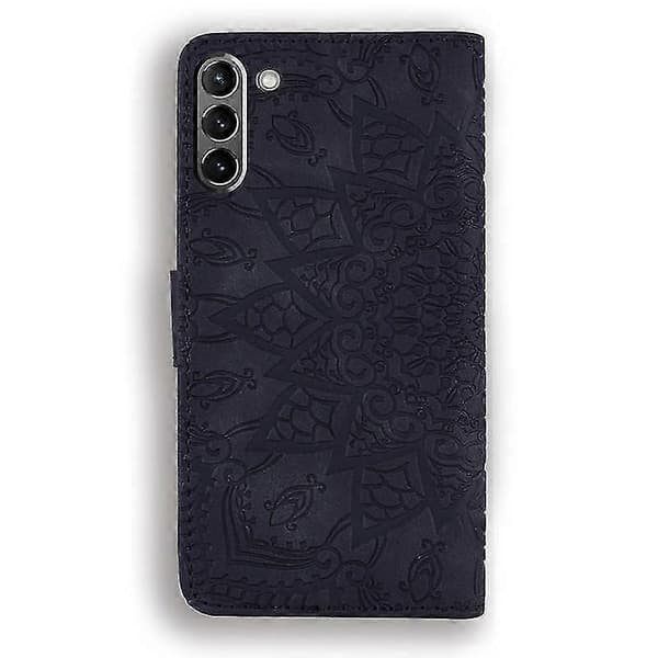 Lommebokveske til S21 Fe 5g PU-flipveske Mandala Black