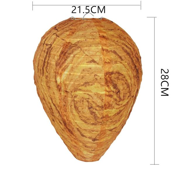 YIDOMDE Wespennestattrappe 2er Wespennest Attrappe, Nässebeständigem Stoff