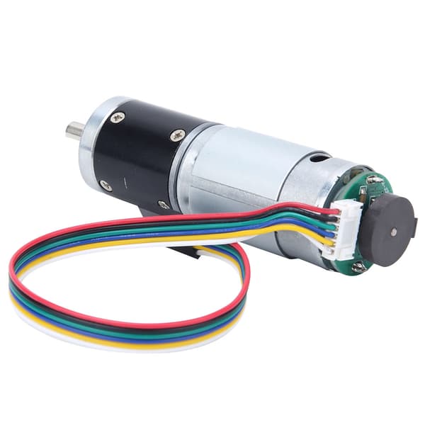 12V 330RPM DC-växelmotor i metall med hastighetsreducerare och encoder