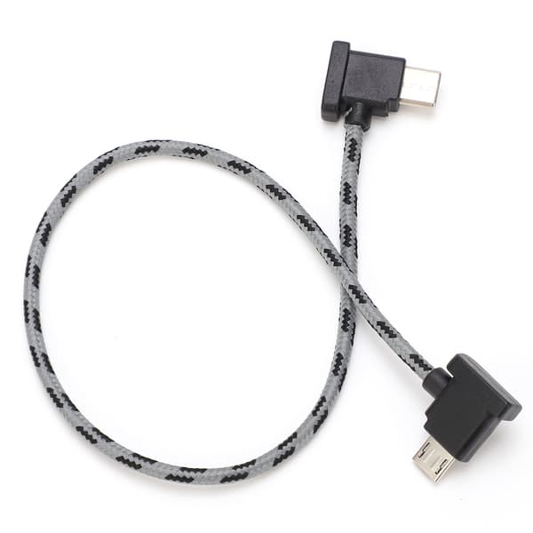 Rätvinklig Typ C till Micro USB-kabel för DJI Mavic Air 2 Mini 2-kontroller