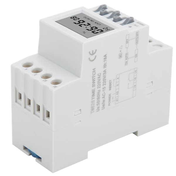 TM626 Strømafbryder Timer Smart Timer Switch Tidsstyringsrelæ Din Skinne Montering AC220V