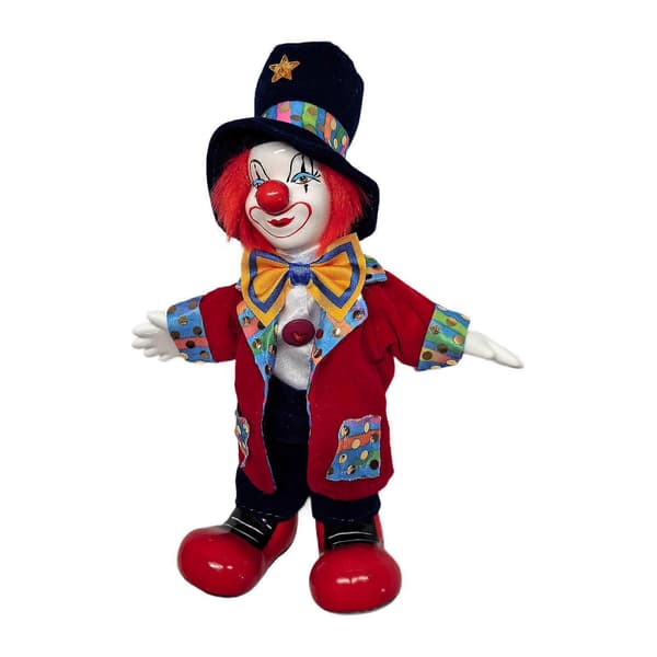 Klovnedukke Figur Halloweenpynt Klovnemodell for Rom Borddekorasjon