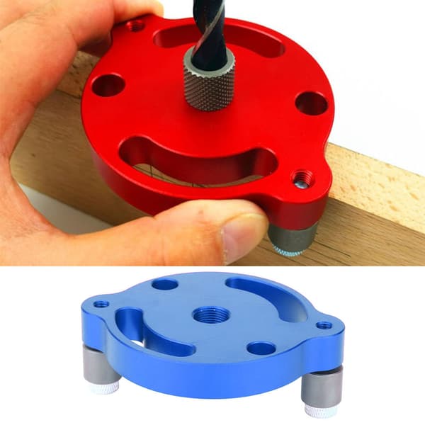 Hullpuncher for trepanel, aluminiumlegering, senterpunch, verktøy for trearbeid X600-1-Blå