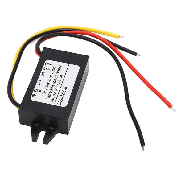 Høyeffektiv DC Buck Converter Modul 12V 24V til 5V 3A IP67 Vanntett