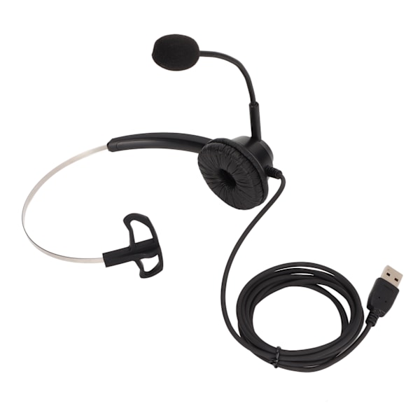 H360DUSB Enkelt Øre Business Headset Sort Støjreduktion USB Business Headset til USB-interface