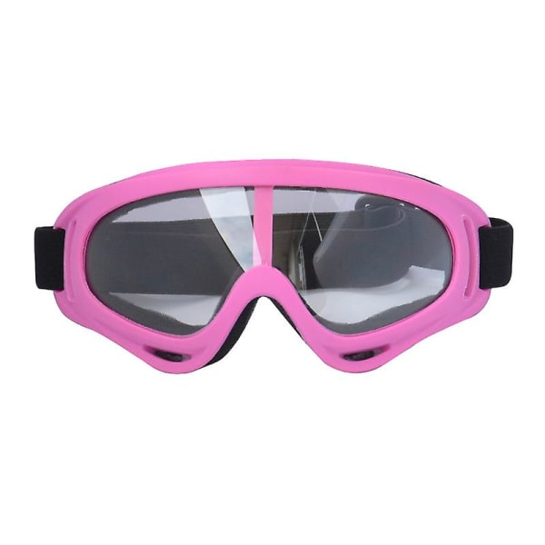 X400 Goggles Cross-country Motorcykel Goggles Röd Ram Färg Film Vit ram transparent film White frame transparent film