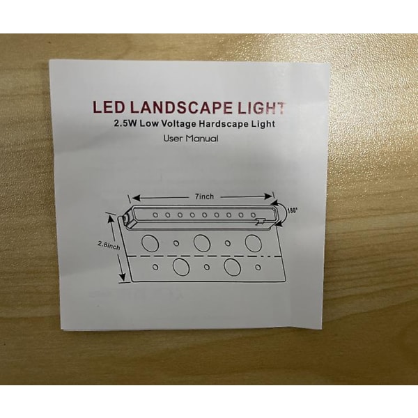 Hardscape Lighting Paver Light, svingbart støttevegglys, Pathway Deck Step Light