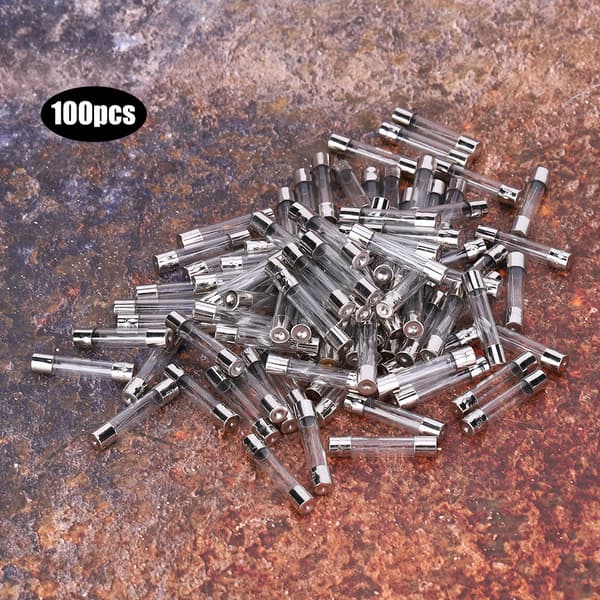 100 st snabbsäkringar i glas 3A 6x30mm AC250V Elsäkring
