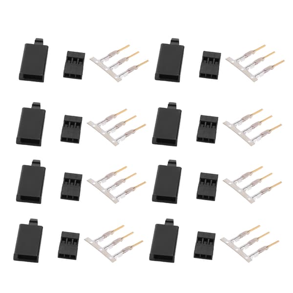 100 Sæt RC Servo Stik Sæt 3 Pin Hus JST Stik Header 11.041 med Krog Til Model Flyvemaskine