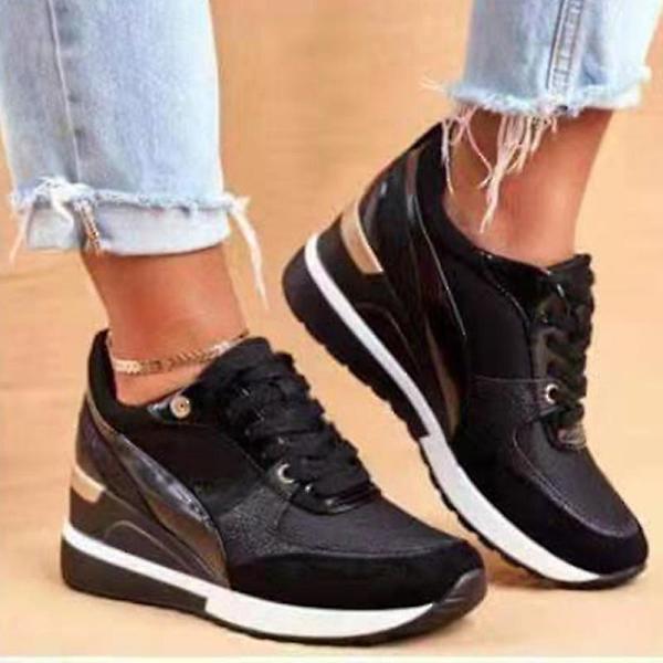 Basket Eva Glow High Heeld Wedge Sneakers Snörskor för dagligt bruk