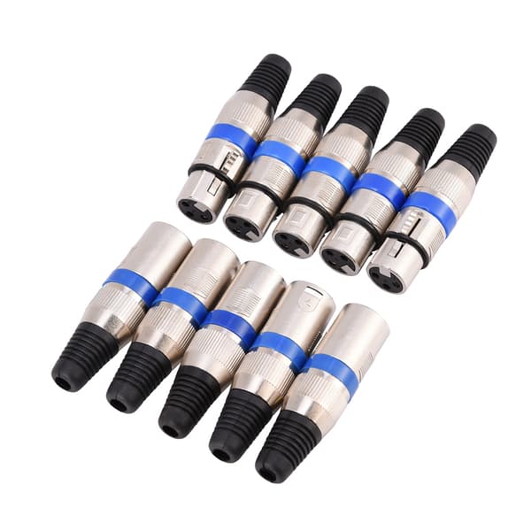 3-polet XLR-mikrofonkontakt - 5 par