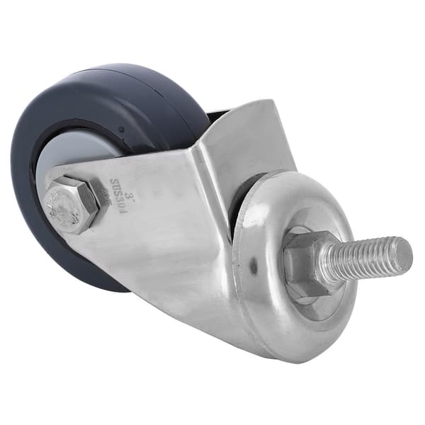 304 Rustfrit Stål M12 2,5 Tommer Mørkegrå Skridsikker Hjulbeslag Hardware Dele