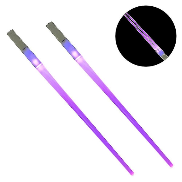 Led Luminous Chopsticks Light Stick -konserttiartefaktti, vilkkuva tikku Purple