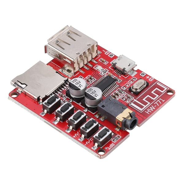 Bil Audio Effektforsterker Mottakermodul Bluetooth MP3 Stereohøyttalerbrett
