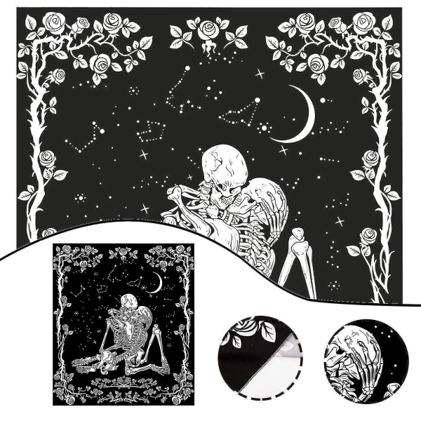 Gobelin Gobelin Gobelin Gobelin Skull Kissing Couple Gobeläng