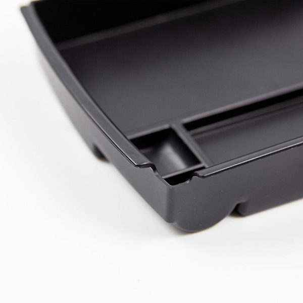 Trådlös billaddare Center Console Armstöd Förvaringsbox Hållare Container Förvaringsbricka Red