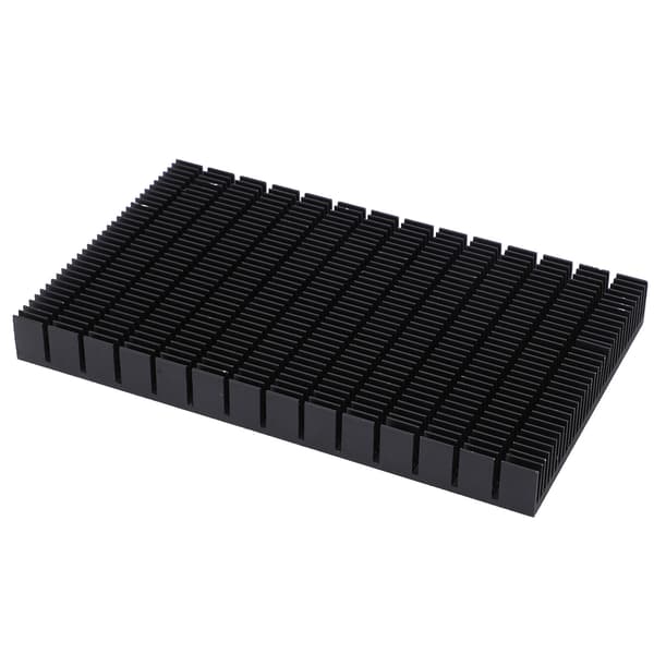 Køleplade Aluminium Sort Køler Varmeplade Radiator Køleplade Strømforsyning Kølemodul