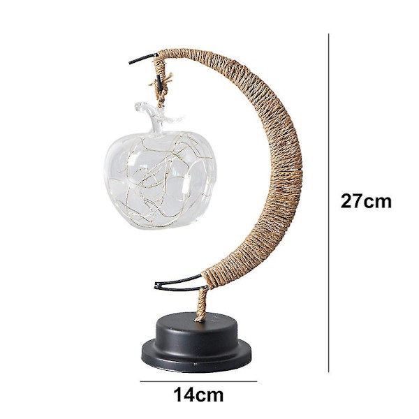 Dekorativ bordslampa, Moon Night Lamp Winding Bomullstråd Led Light Lamp style 4