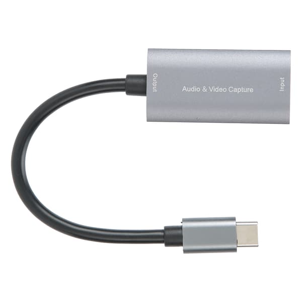 4K 1080P Spill Live Video Capture Card, Sølvgrå, TYPEC HDMI til TypeC, Gratis Driver