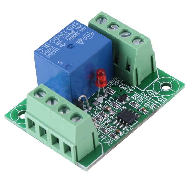 DC 12V Enkelkanal Bistabil Krets Trigger Bryter Relékontrollmodul