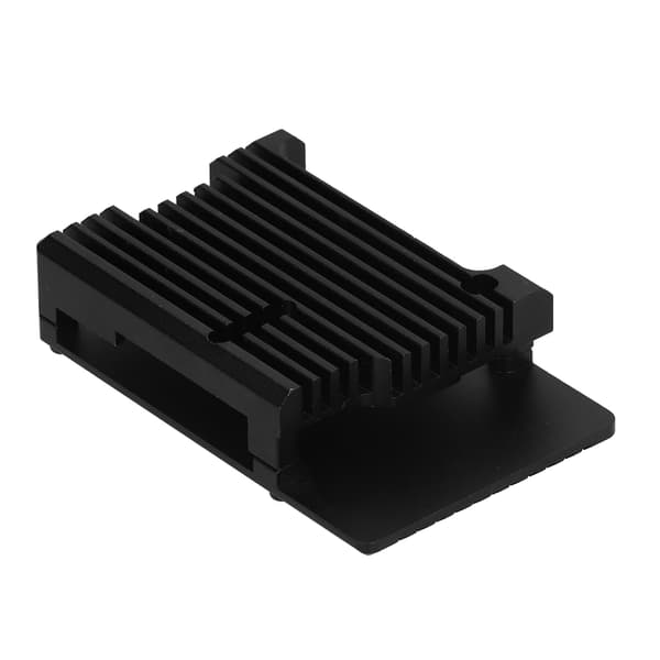 Etui til Raspberry Pi 3 Model B B+ Sort Aluminiumlegering Anodisk Oxidation CNC Skal