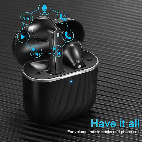 Binaural Dual Race Bluetooth Headset-vit Black