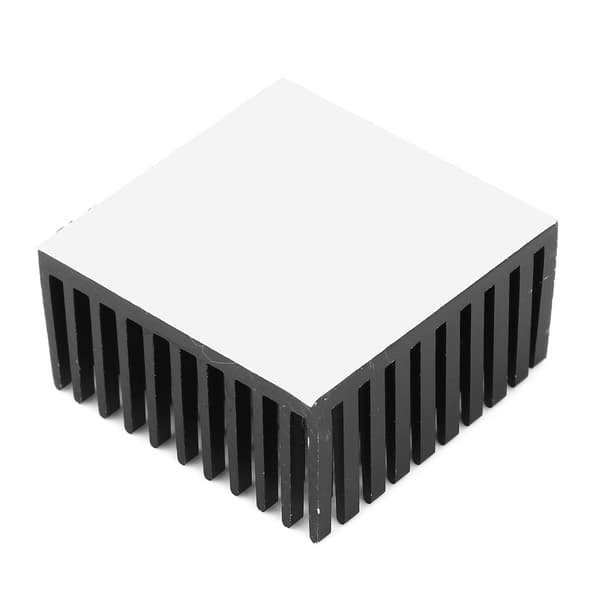 5 STK Aluminium Køleplade Modul Køleplade Kølefinne Radiator Køler Finne til Ventilator PCB Board 40 x 20 x 40mm Sort