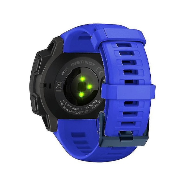 22 mm watch Silikonband Armbandsrem för Garmin Instinct Blue