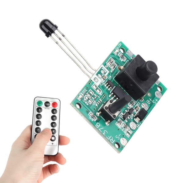 3.7V Solarlampe String Controller Modul Kredsløbskort med Fjernbetjening til Solar String Lights