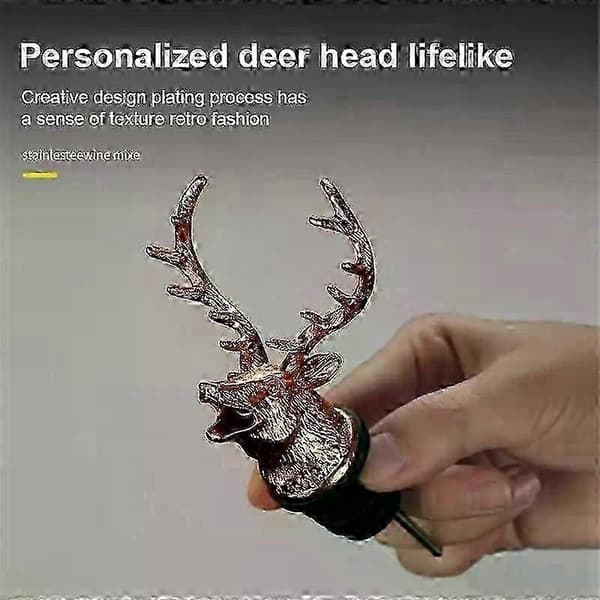 Hældetud til køkkenflasker med prop til vin- og oliedispensering, rød tørkrukke, tilbehør Black Deer
