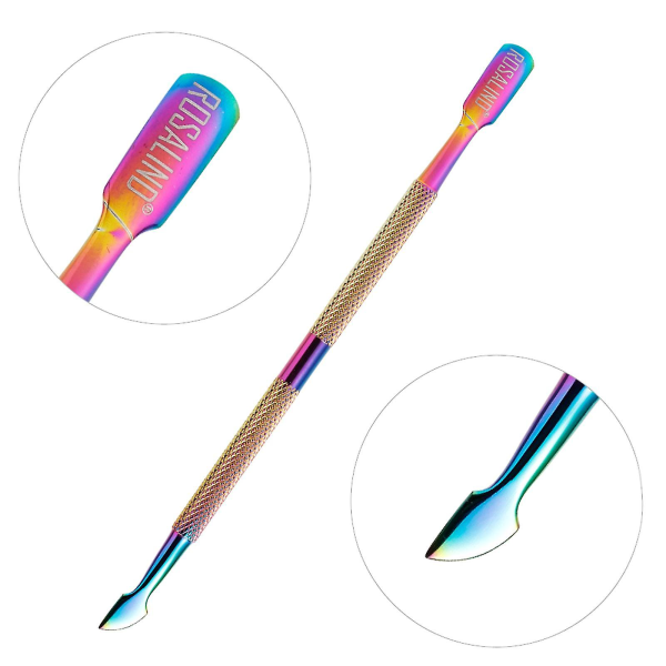 4 kpl ruostumatonta terästä Dead Skin Fork Cuticle Pusher Nail Manikyyri työkalu