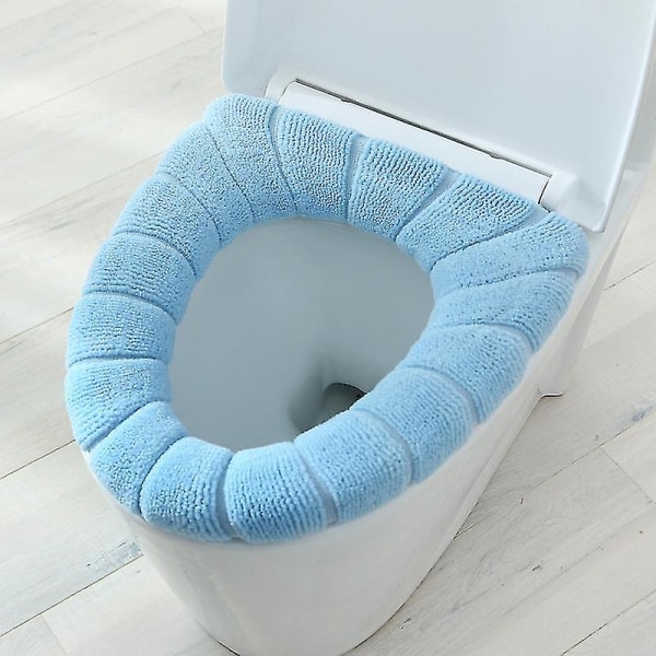 Paksumpi lämpimämpi wc-istuimen cover tyyny tyyny Pehmeä kangas venyvä pestävä