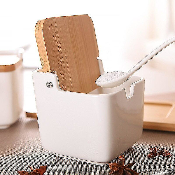 Creative European Ceramic Flip Kryddburk Cruet Salt Kökstillbehör Kryddlåda Kryddkruka 3Pcs