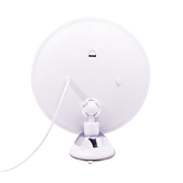【BQ】UNIQ Makeup Mirror with Suction Cup LED Light & 10x Magnification - White