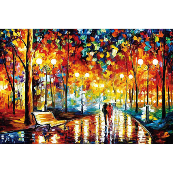 ny stil 1000-piece jigsaw puzzle for adults, educational toys for children, stress-relief puzzle, romantic street scene